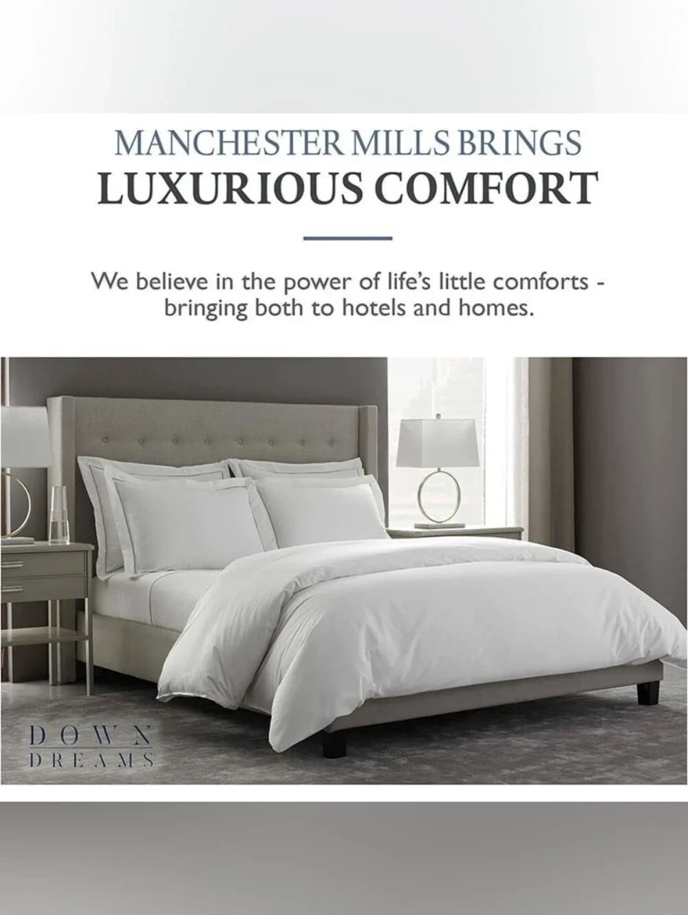 Down Dreams Classic Down Queen Pillow